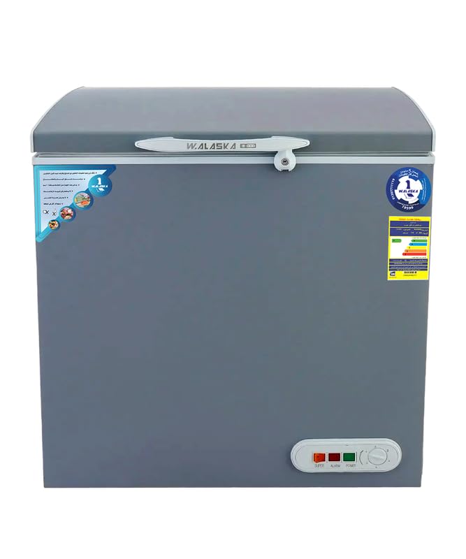  W.Alaska CH400-ST Chest Deep Freezer 400 Liter - Silver
