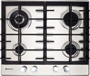 Hoover Built-in Hob 60x60, 4 Gas Burners - Stainless Steel Hoover Built-in Hob 60x60, 4 Gas Burners, HHW6LCXEGY - Stainless Steel
