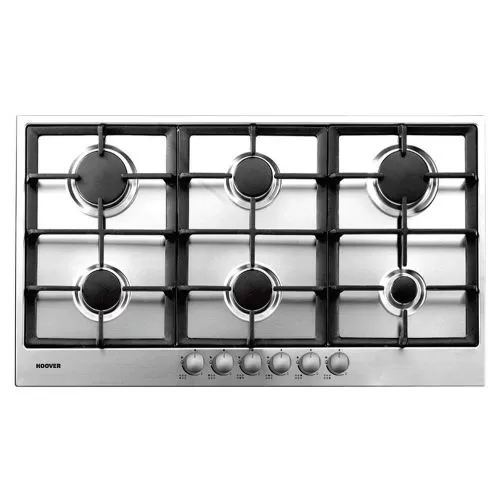 HOOVER Built-In Hob 90 x 60, 6 Gas Burners, PG960/1SXGH EGY - Stainless