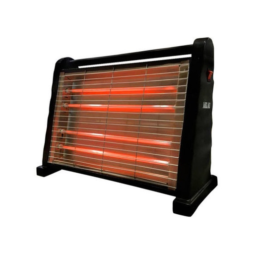[YL-381] Akai Electric Heater, 2000 Watts, 4 Candles - Black.