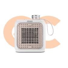 [YL-390] Delonghi Ceramic Air Heater, 350 Watts, White/Pink.