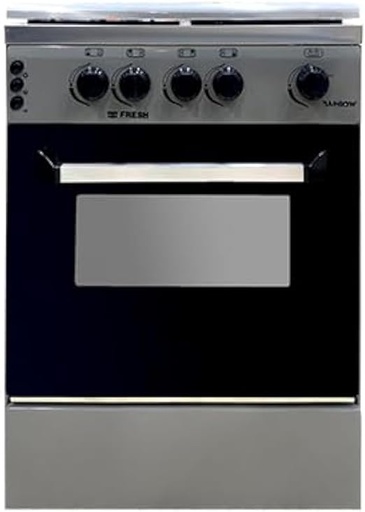 [YL-155] بوتاجاز فريش رينبو 4 شعلة 60*60 سم - رصاصي